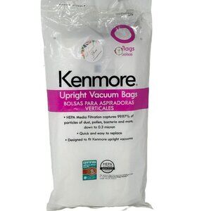Kenmore 53294 Type O Vacuum Bags HEPA for Upright Vacuums Style